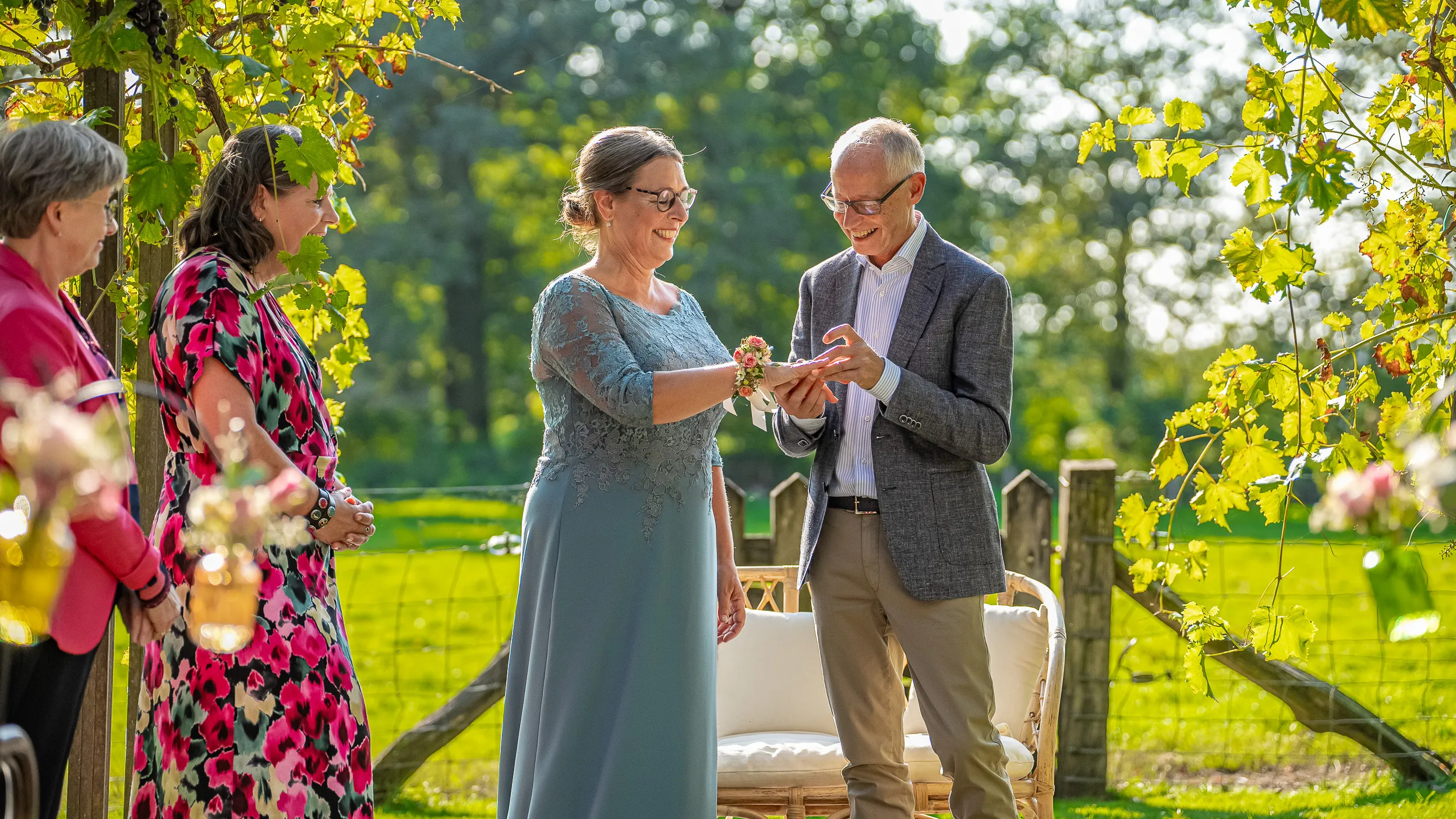 Ben en Patricia wisselen de ringen